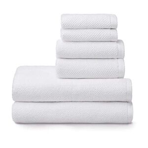 NWT SIMPLI-MAGIC Popcorn Textured Bath Towels Set, 6 Pieces